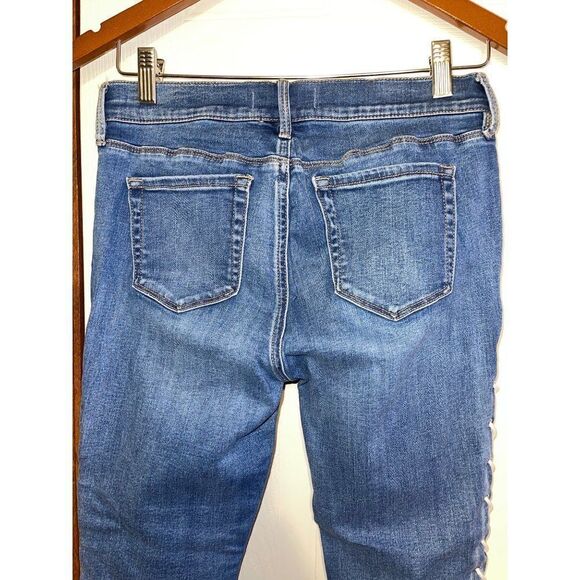 PACSUN High Rise Ankle Side Blue Lace Up Jegging  Size 25 - Picture 8 of 12